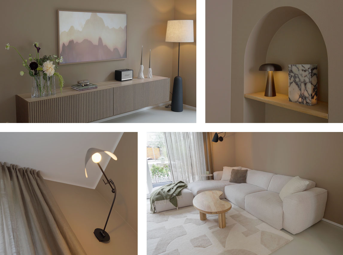 Das Wohnzimmer in der SCHÖNER WOHNEN Designfarbe "Warmes Erdbraun"