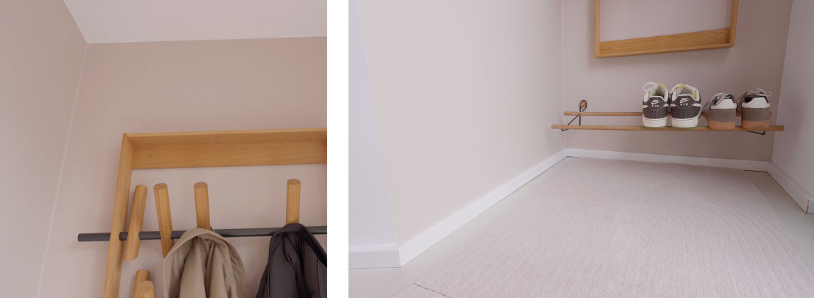 Der Eingangsbereich in der SCHÖNER WOHNEN Trendfarbe "Cosy"