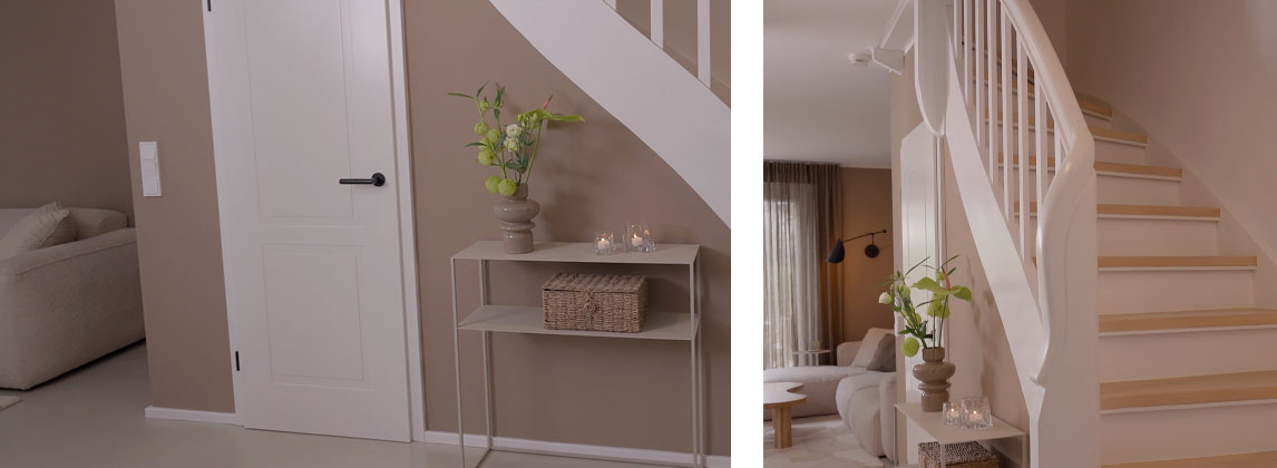 Der Flur in der SCHÖNER WOHNEN Designfarbe "Warmes Erdbraun"