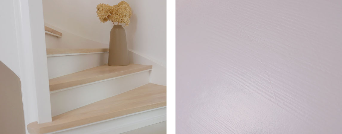 Die Treppe in der SCHÖNER WOHNEN pep up Renovierfarbe