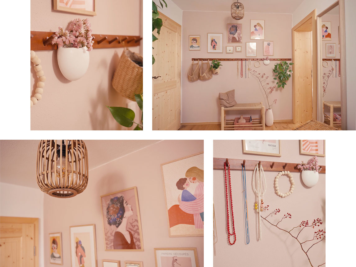 Das Ankleidezimmer in der SCHÖNER WOHNEN Trendfarbe "Hortensie"