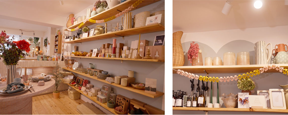 Die Wandfarbe in Rundbogenform in der SCHÖNER WOHNEN-Farbe Naturell Kreidefarbe "Eukalyptuswald"