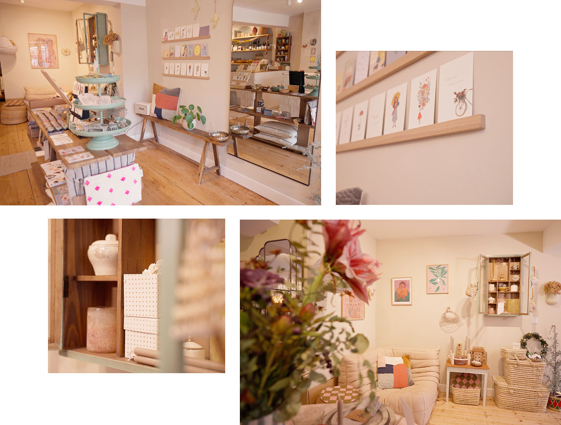 Die Kartenwand in der SCHÖNER WOHNEN-Farbe Trendfarbe "Ibiza"