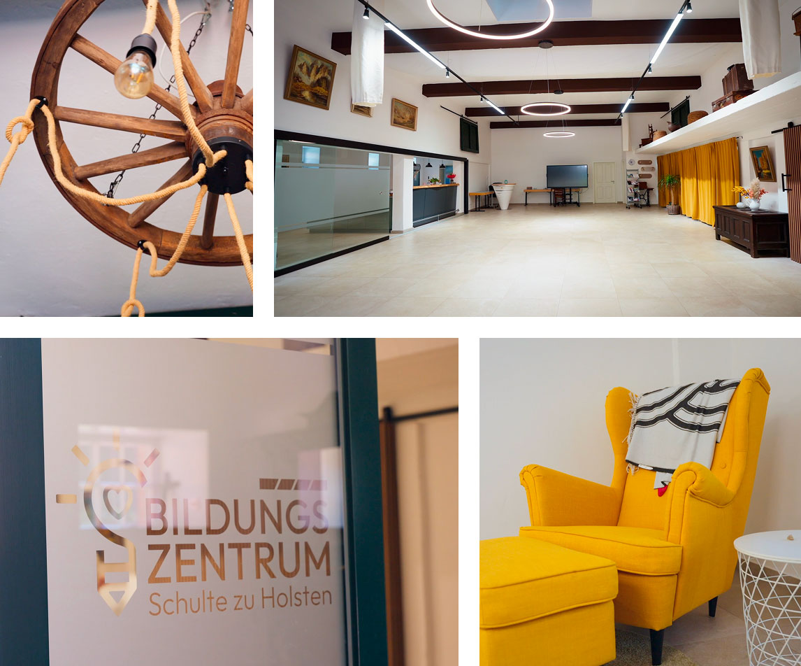 Die Eingangshalle des Bildungszentrums