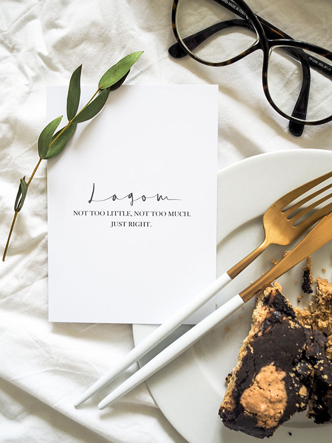 Postkarte Lagom