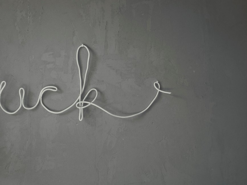 Beton-Optik Schriftzug