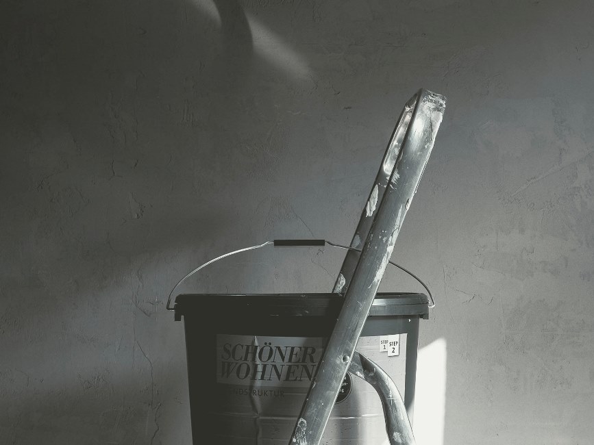 Farbeimer Beton-Optik