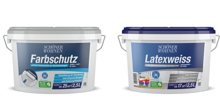 Farbschutz und Latexweiß