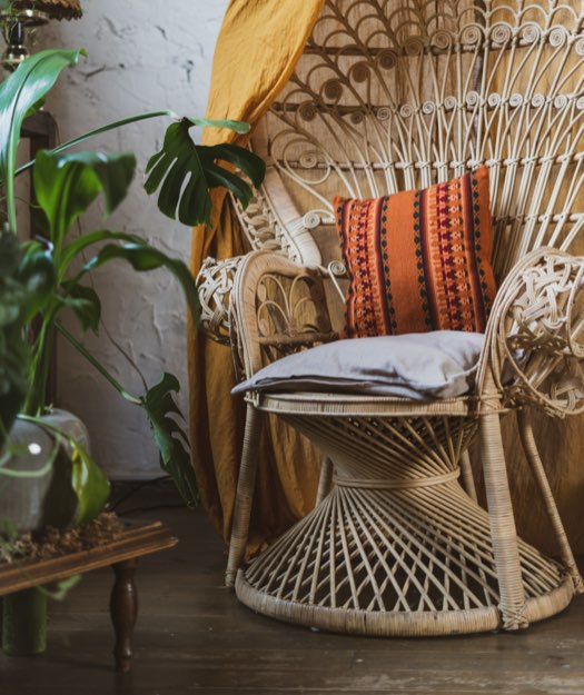 Geflochtener Rattansessel