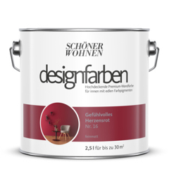 Gefühlvolles Herzensrot