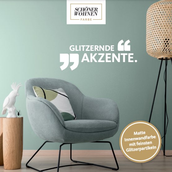 Stilkarte Glimmerfarbe