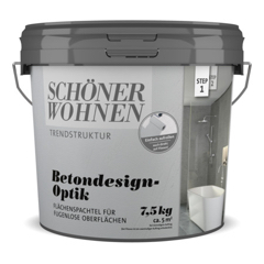 Betondesign-Optik Flächenspachtel