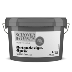 Betondesign-Optik Glanz-Überzug