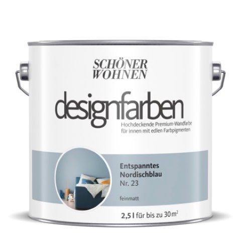 SCHÖNER WOHNEN-Farbe Designfarbe "Entspanntes Nordischblau"