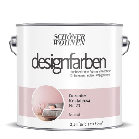 SCHÖNER WOHNEN-Farbe Designfarbe "Dezentes Kristallrosa"