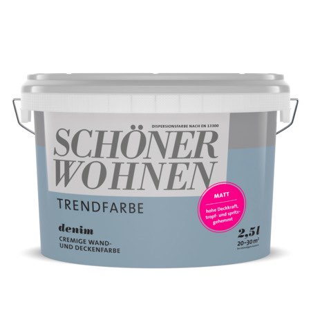 SCHÖNER-WOHNEN-Farbe Packshot "Denim"