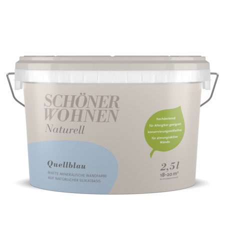 SCHÖNER-WOHNEN-Farbe Packshot "Quellblau"