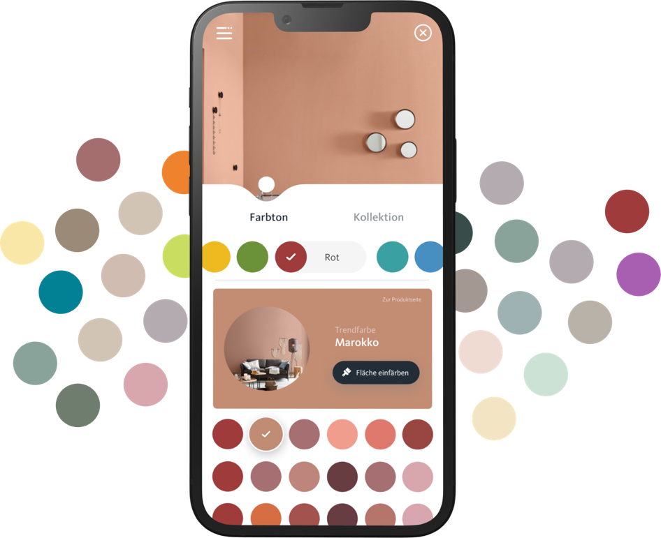 Farbinspiration mit der SCHÖNER-WOHNEN-Farbe Colour Designer App