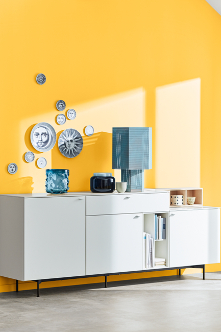 Beispiel für die SCHÖNER-WOHNEN-Farbe Trendfarbe "Honey"