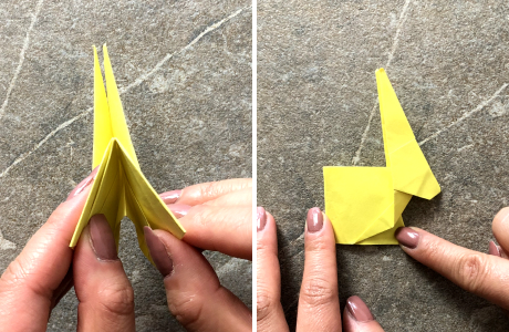 Anleitung Origami-Osterhase Step 10