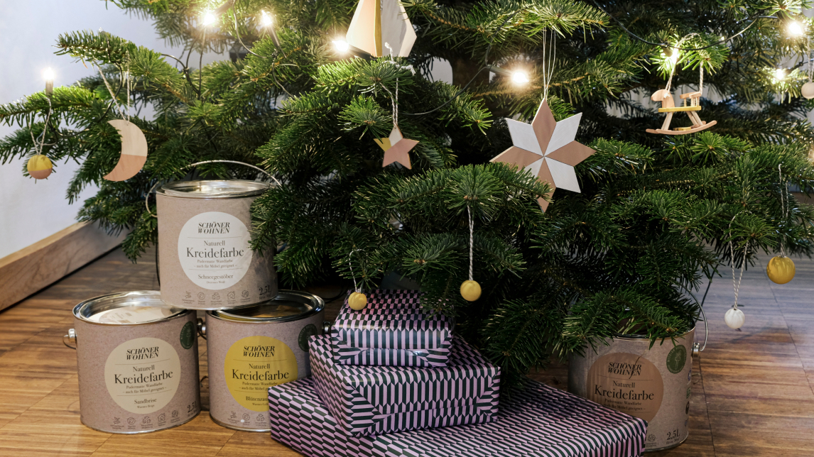 Selbst gebastelter Weihnachtsbaumschmuck 