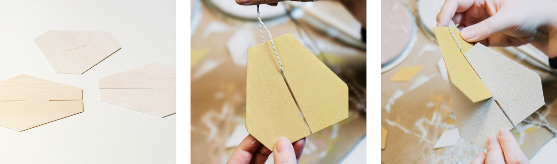 Weihnachtsbaumschmuck aus Balsaholz