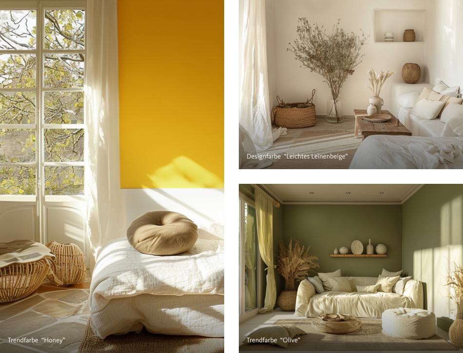 Einrichtungsideen in den Wandfarben von SCHÖNER-WOHNEN-Farbe im Einrichtungsstil "Mediterranes Flair"