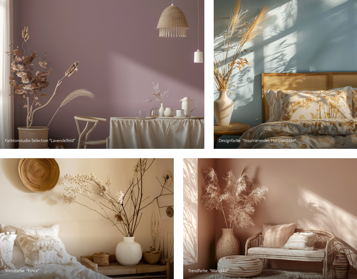 Einrichtungsideen in den Wandfarben von SCHÖNER-WOHNEN-Farbe im Einrichtungsstil "Mediterranes Flair"