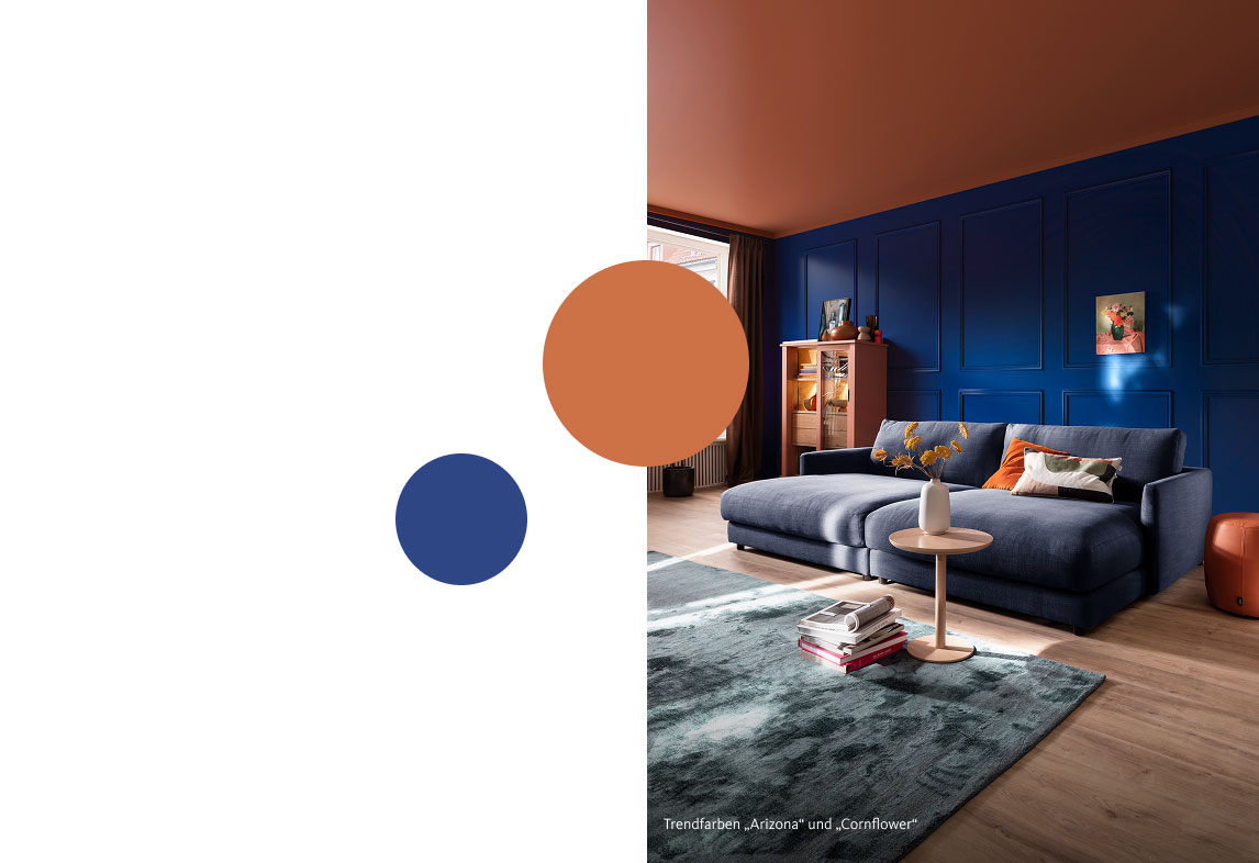 Trendfarben „Arizona“ und „Cornflower“
