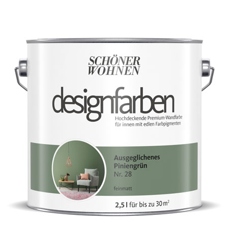 SCHÖNER-WOHNEN-Farbe Designfarbe "Ausgeglichenes Piniengrün"