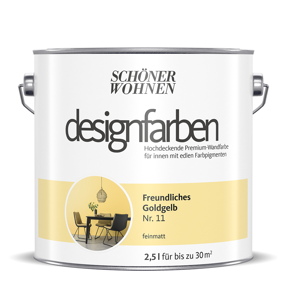 SCHÖNER-WOHNEN-Farbe Designfarbe "Freundlliches Goldgelb"