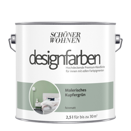 SCHÖNER-WOHNEN-Farbe Designfarben "Malerisches Kupfergrün"