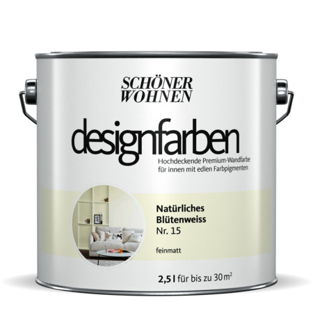 SCHÖNER WOHNEN-Farbe Designfarbe "Natürliches Blütenweiss"