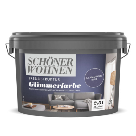 Glimmerfarbe Blau