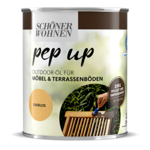 SCHÖNER-WOHNEN-Farbe Pep-Up "Outdoor-Öl für Möbel und  Terassenböden"