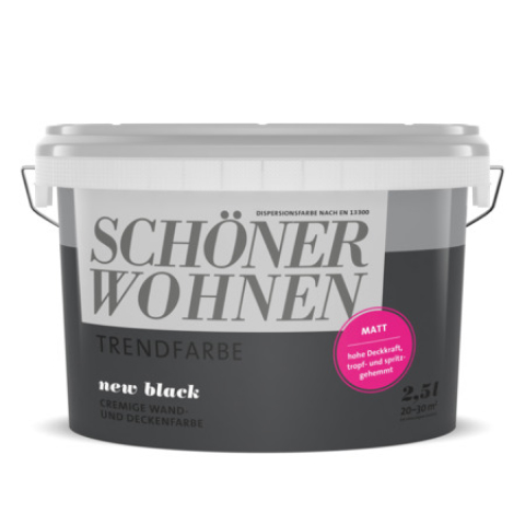 SCHÖNER-WOHNEN-Farbe Trendfarbe "New Black"