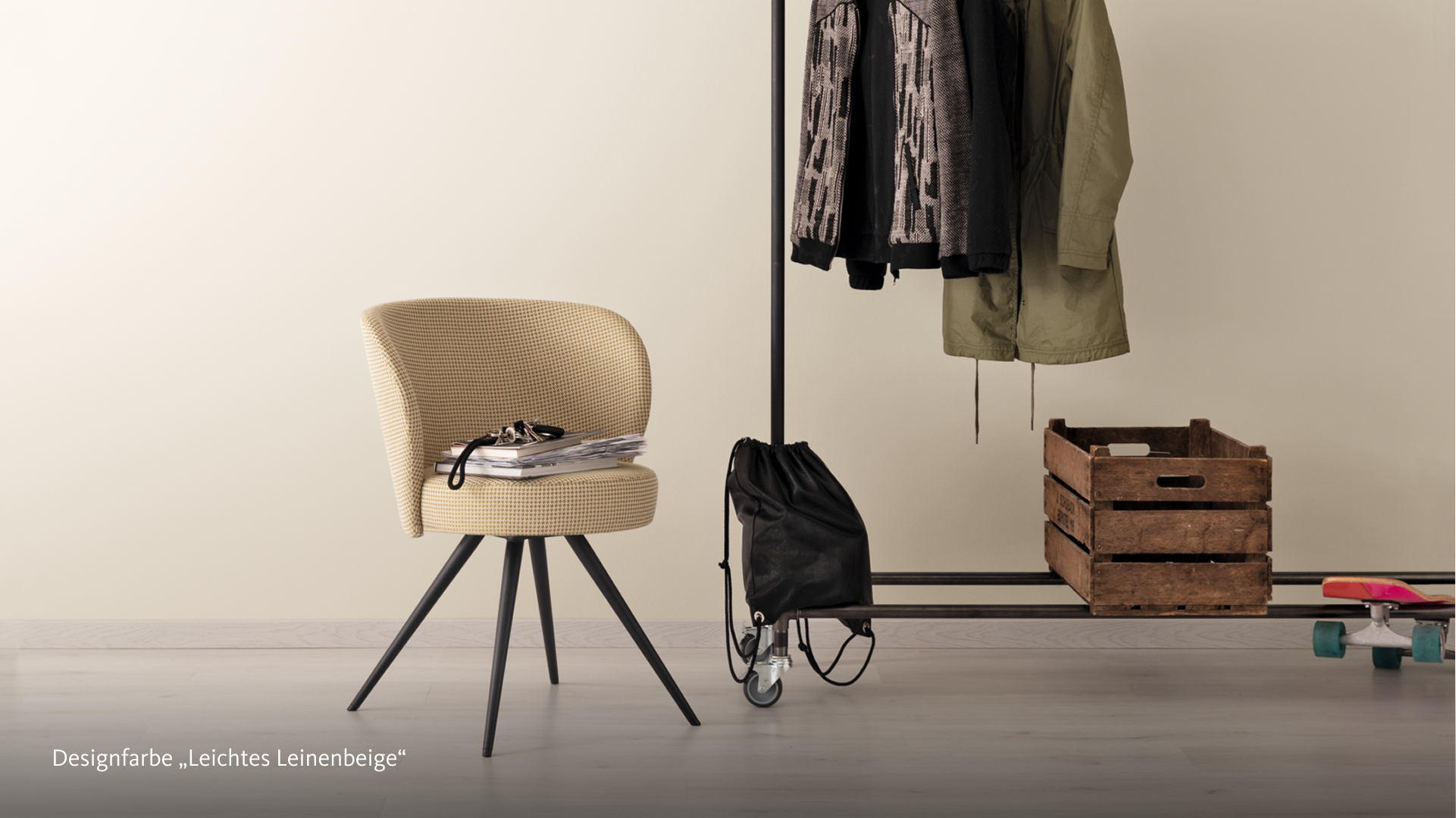 Interior Inspiration in der SCHÖNER WOHNEN-Designfarbe "Leichtes Leinenbeige"