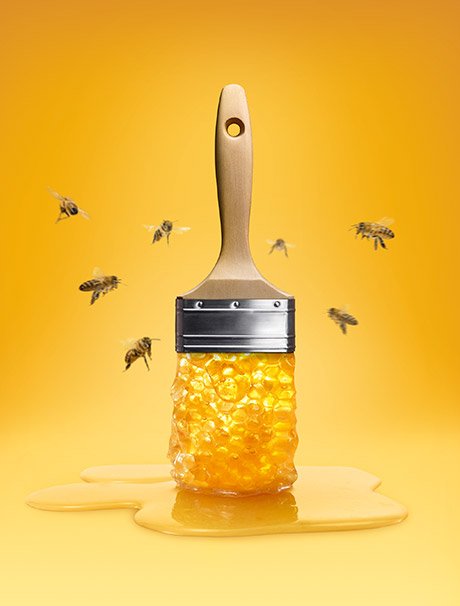Trendfarbe Honey