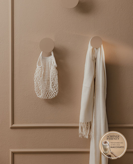 Wandhaken Lou von Metallbude im Farbton "Macchiato"