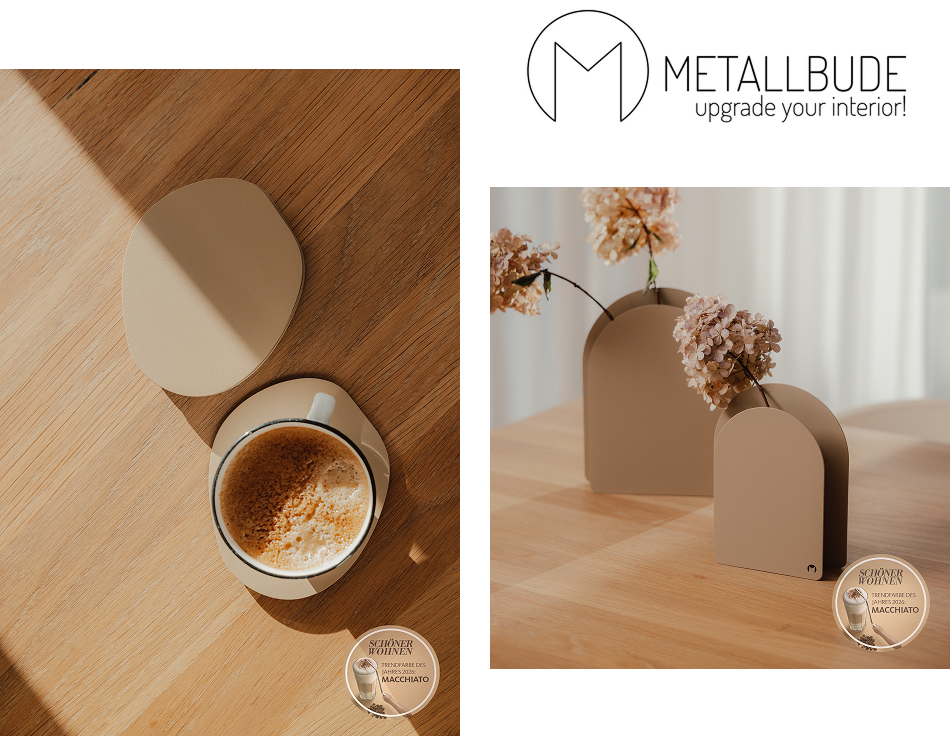 Die exklusive Kollektion von Metallbude im Farbton "Macchiato"