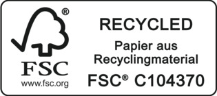 Papier aus Recyclingmaterial